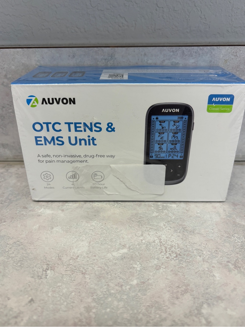 NEW AUVON OTC TENS & EMS Unit Digital Muscle Stimulator Pain Relief Device